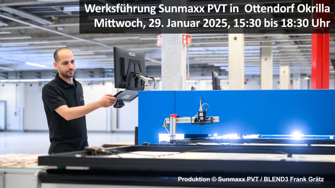 Werksführung Sunmaxx PVT GmbH in Ottendorf-Okrilla