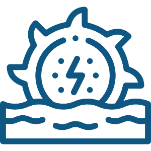 Symbol: Wasserkraft in Sachsen